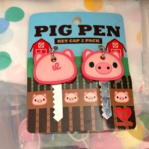 NWT Pig Pen Key Caps Pack of 2